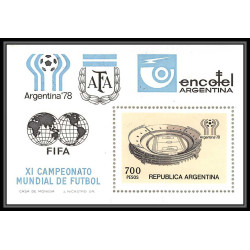 454 Football (Soccer) argentina 78 - neuf ** MNH - Argentine (Argentina) N° 20 + overprint in red