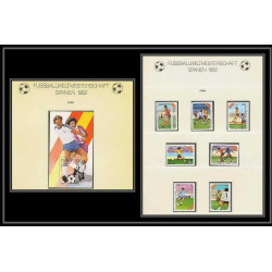 593 Football (Soccer) espana 82 - neuf ** MNH - cuba N° 2322/8 + bloc 71 