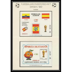 610 Football (Soccer) espana 82 - neuf ** MNH - Equateur (ecuador) N° 54/55