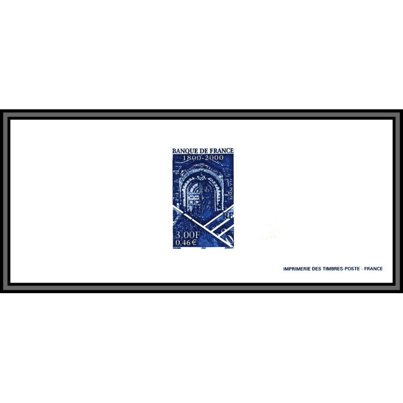 N°3299 banque de France Portail parties de billets bank banknotes Gravure France 2000