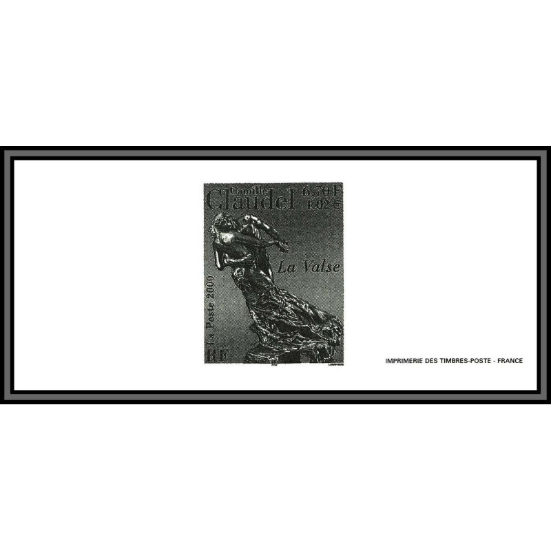 N°3309 camille Claudel Sculture La valse Tableau (Painting) Gravure France 2000
