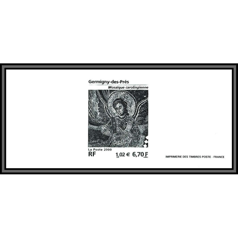 N°3358 Mozaïque de Germigny-des-Prés (Loiret) Tableau (Painting) Gravure France 2000