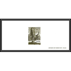 N°3499 Locronan Eglise Sainte-Ronan Pénity church Gravure France 2002