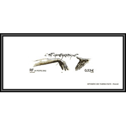 N°3507 L'art chorégraphique Gravure France 2002 main hand hands
