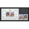 1016 - Sainte Lucie (Saint Lucia) Élisabeth II queen mother british royal family Bloc + Timbres MNH **