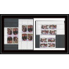 1035 - Tuvalu- Michel N° 377/380 ** (british royal family) Wedding 1986 Bloc 4 Coin de feuille + TETE BECHE MNH **