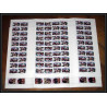 1036 Tuvalu MI N°377/380 ** (british royal family) Wedding 1986 feuilles (sheets) Cote 200 eu 10 tete beche