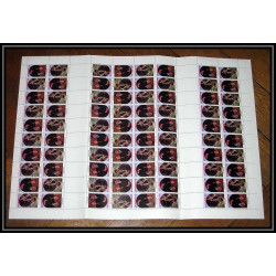 1036 Tuvalu MI N°377/380 ** (british royal family) Wedding 1986 feuilles (sheets) Cote 200 eu 10 tete beche