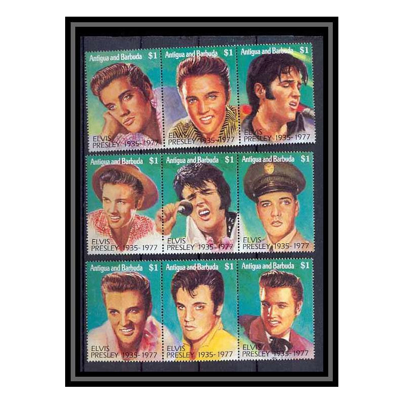 Antigua Barbuda 124 - N° 1491/99 CHANTEUR Elvis Presley MNH **