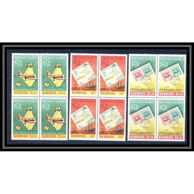 Barbuda 403 - N° 172/74 UPU Union postale universelle Bloc 4 Cote 21.8 Euros MNH **