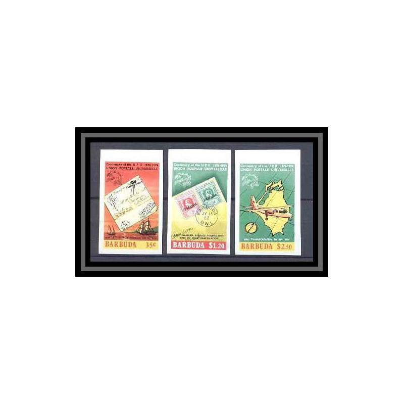 Barbuda 405 - N° 172/74 UPU Union postale universelle Non dentelé imperf MNH **