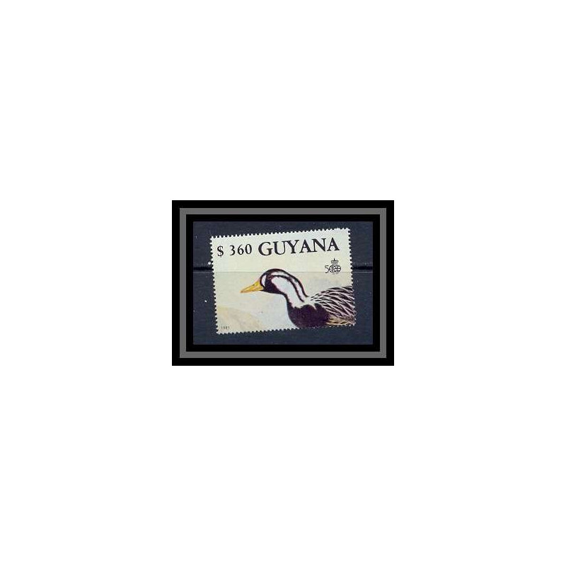 Guyane Guyana 277 - TIMBRE 86A landing america Christophe Colomb oiseaux (bird birds oiseau) Cote 15 ** MNH