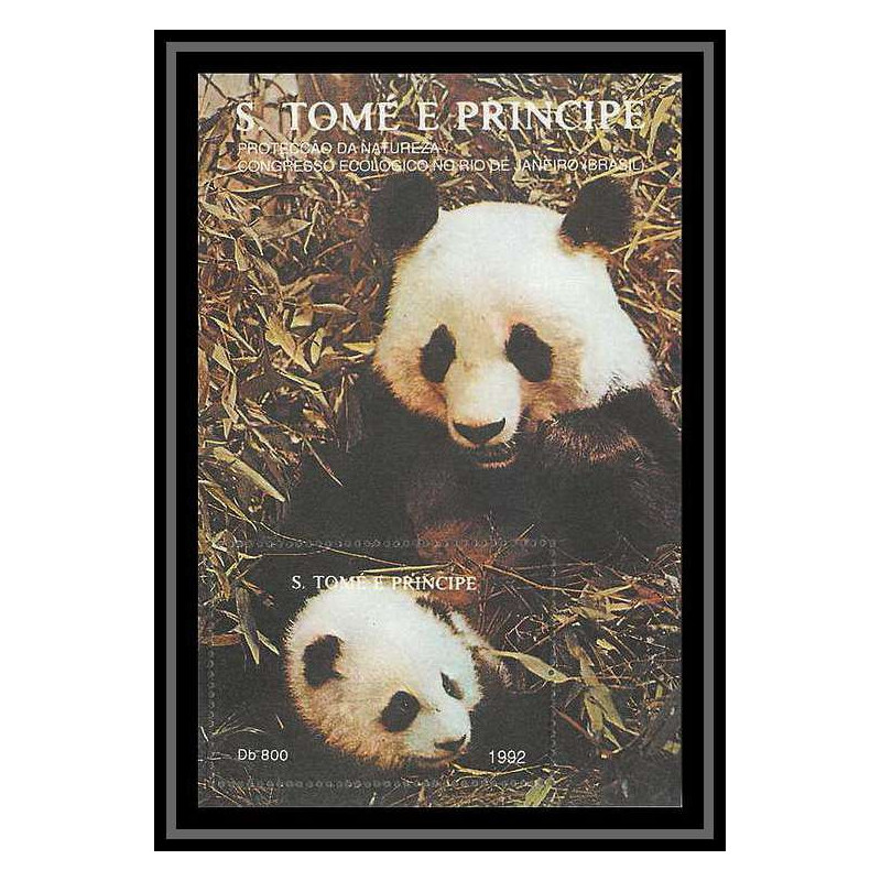 Sao Tome e Principe 142 N° 280 Faune (Animals & Fauna) panda ** MNH