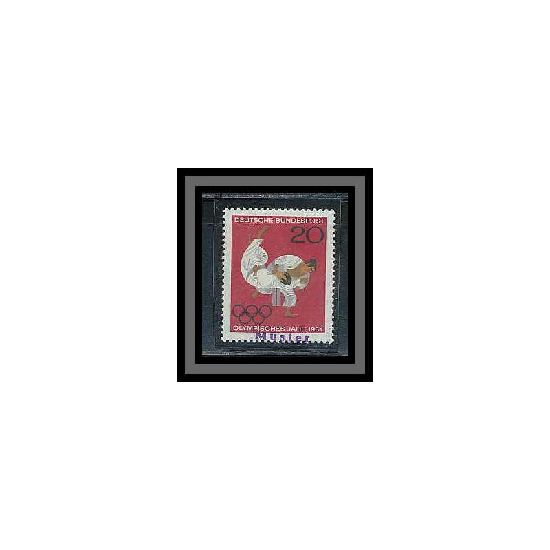 065 Sport jeux olympiques (olympic games) tokyo 64 Overprint (surchargé) overprint muster judo signé
