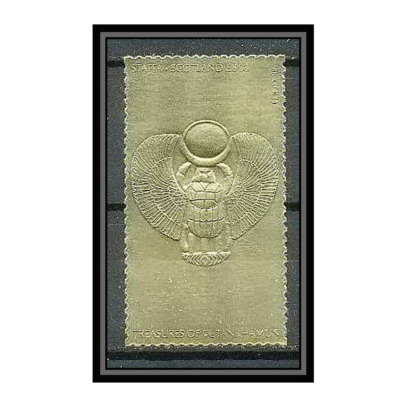 412a Staffa Scotland Egypte Egypt Tutankhamun Toutânkhamon 04 OR gold stamps 23k Neuf** mnh