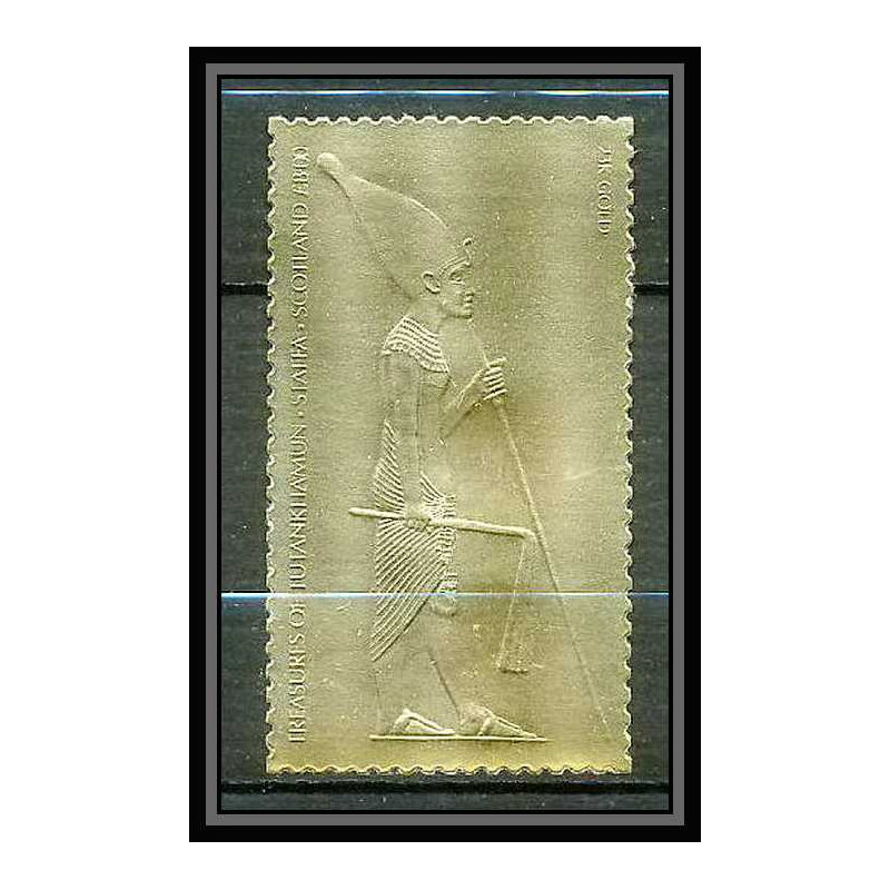 414 Staffa Scotland Egypte Egypt Tutankhamun Toutânkhamon 08 OR gold stamps 23k Neuf** mnh
