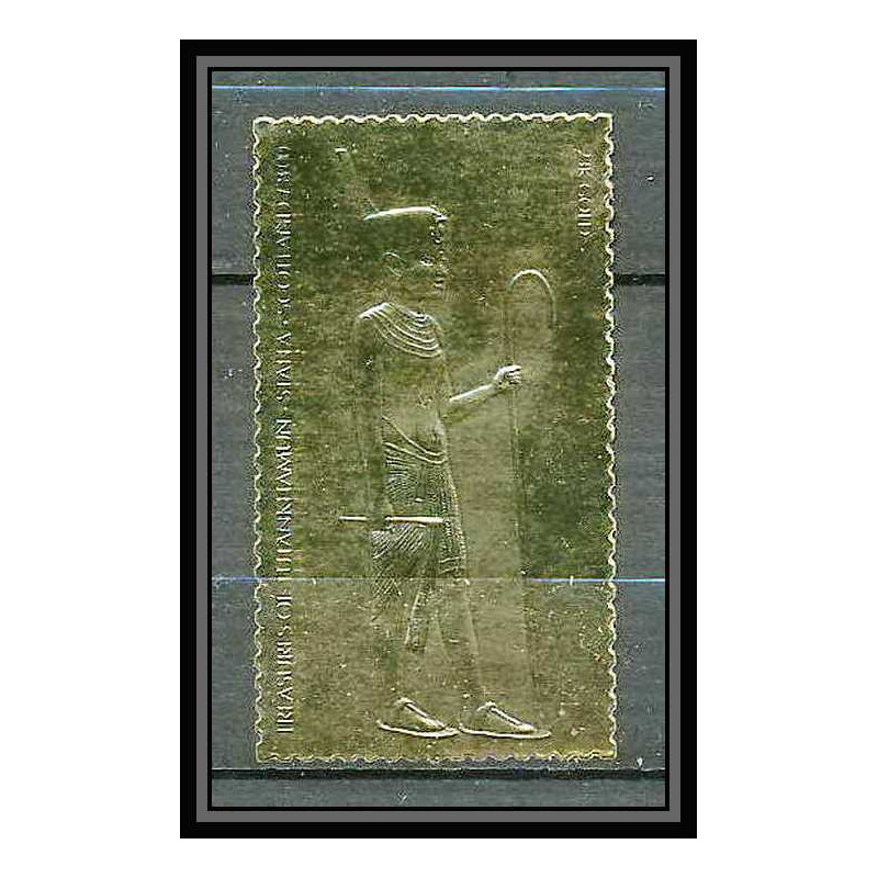 415 Staffa Scotland Egypte Egypt Tutankhamun Toutânkhamon 09 OR gold stamps 23k tirage 2 brillant Neuf** mnh