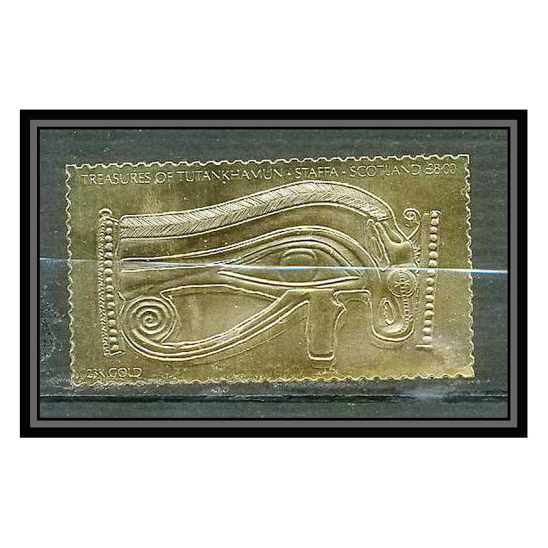 416 Staffa Scotland Egypte Egypt Tutankhamun Toutânkhamon 10 OR gold stamps 23k Neuf** mnh