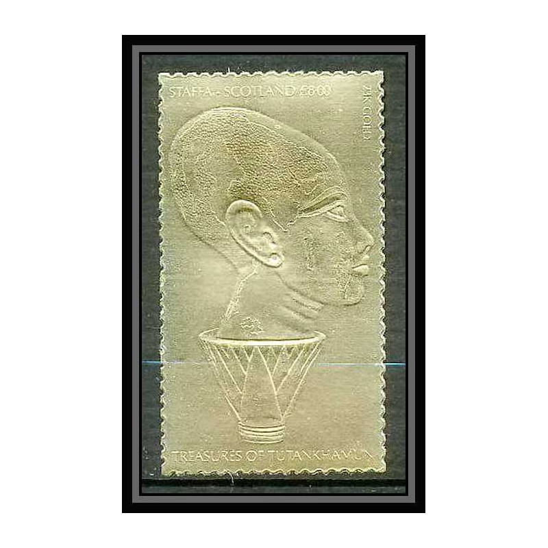 420 Staffa Scotland Egypte Egypt Tutankhamun Toutânkhamon 15 OR gold stamps 23k Neuf** mnh