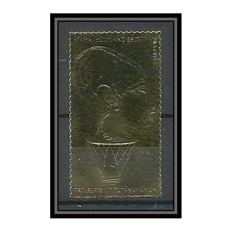 420a Staffa Scotland Egypte Egypt Tutankhamun Toutânkhamon 15 OR gold stamps 23k tirage 2 brillant Neuf** mnh