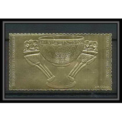 421a Staffa Scotland Egypte Egypt Tutankhamun Toutânkhamon 16 OR gold stamps 23k tirage 2 brillant Neuf** mnh