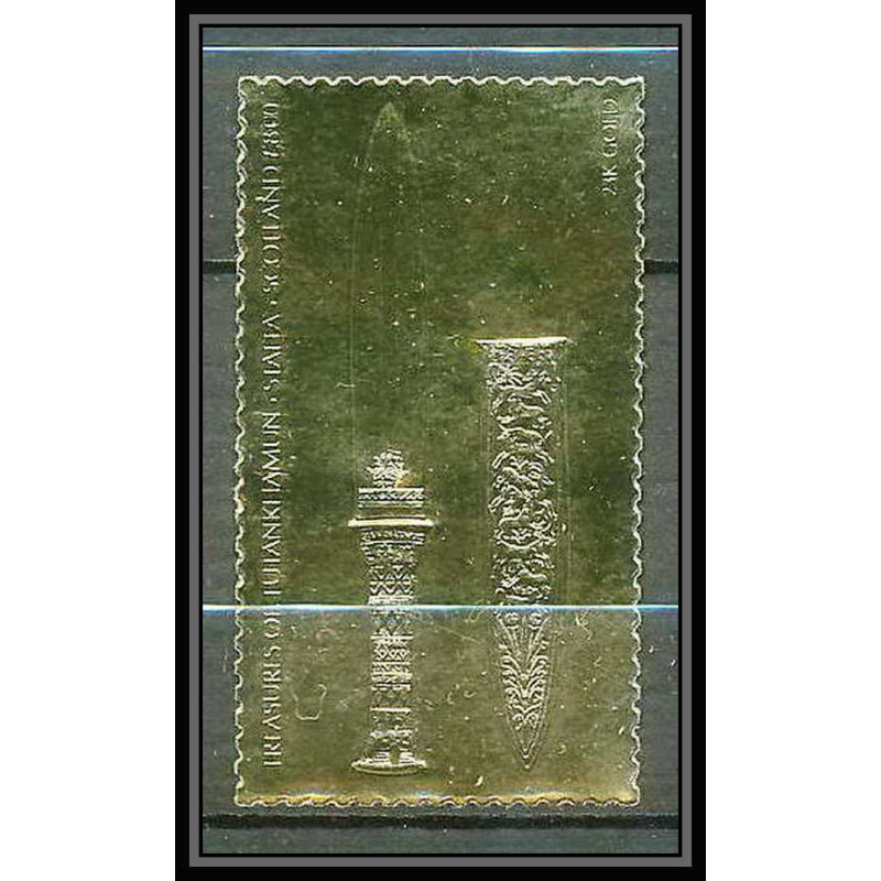 424 Staffa Scotland Egypte Egypt Tutankhamun Toutânkhamon 20 OR gold stamps 23k Neuf** mnh