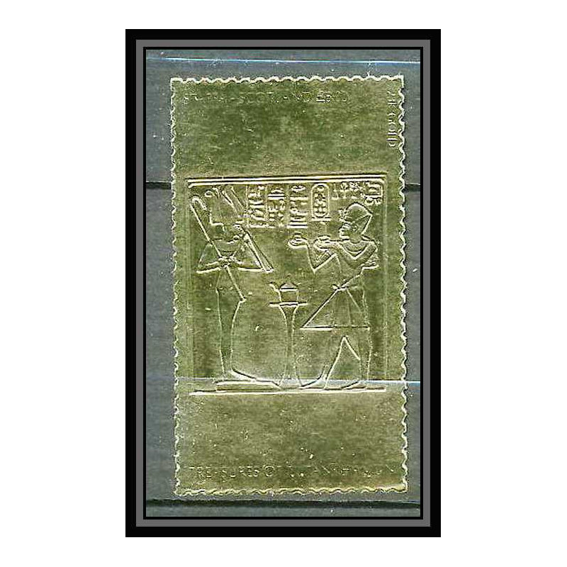 434 Staffa Scotland Egypte Egypt Tutankhamun Toutânkhamon 32 OR gold stamps 23k Neuf** mnh