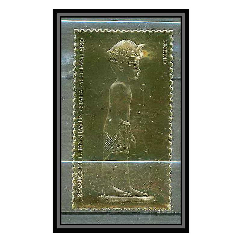 439 Staffa Scotland Egypte Egypt Tutankhamun Toutânkhamon 37 OR gold stamps 23k Neuf** mnh
