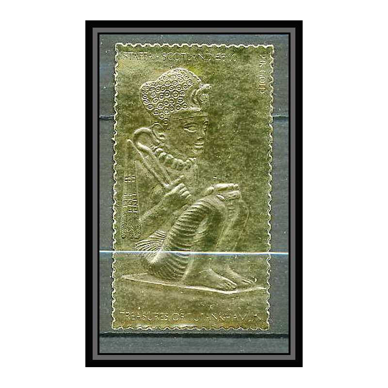 440 Staffa Scotland Egypte Egypt Tutankhamun Toutânkhamon 38 OR gold stamps 23k Neuf** mnh