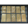 Discount collection de 31 timbres OR gold stamps 23K Différents staffa scotland Treasures of Tutankhamun
