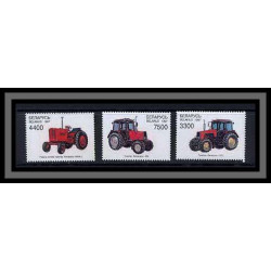 116 Biélorussie (Belarus) N°217/220 tracteur Voiture (Cars car automobiles voitures) cote 4.50