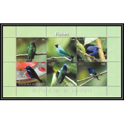 1146/ djibouti Bf oiseaux d'afrique (bird birds oiseau) neuf ** MNH 