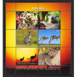 2070/ djibouti djibouti Bf koala kangourou kangaroo neuf ** MNH 