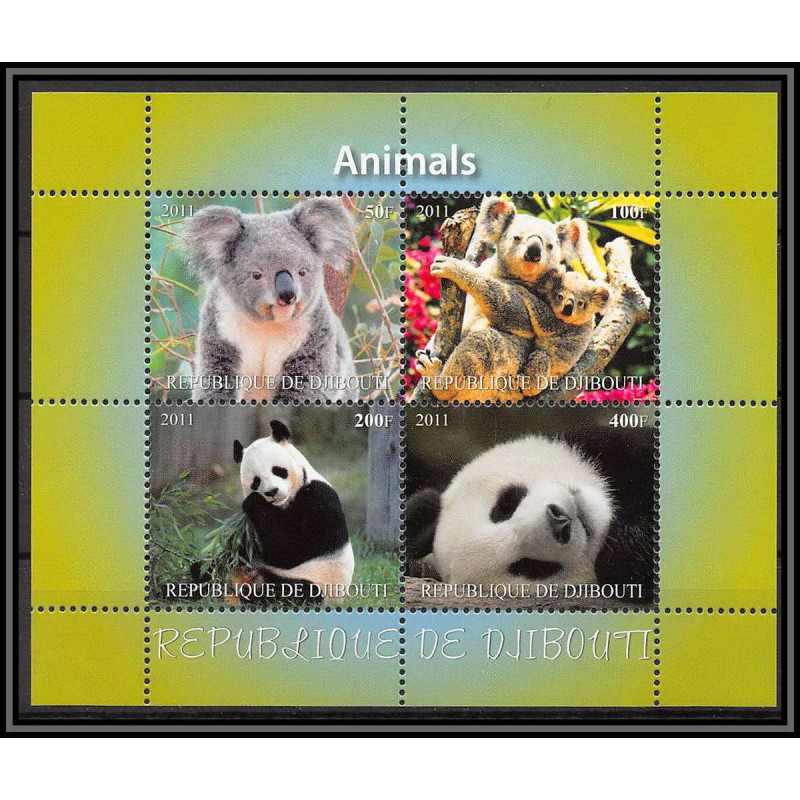 2071/ djibouti Bf koala panda panda neuf ** MNH 