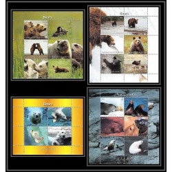 2073b/ DISCOUNT lot de 4 Bfs ours bear bears neuf ** MNH 