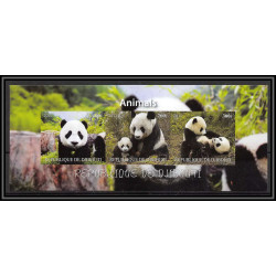 2074/ djibouti Bf ours bear bears panda neuf ** MNH Non dentelé imperf