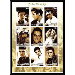 2189 bénin Bf neuf ** MNH Elvis Presley Non dentelé imperf