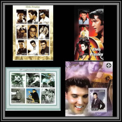 2189 bénin Bf neuf ** MNH Elvis Presley Non dentelé imperf