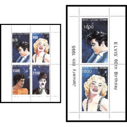 batum 373 - Série CINEMA Elvis Presley Marilyn Monroe CHAPLIN ** MNH
