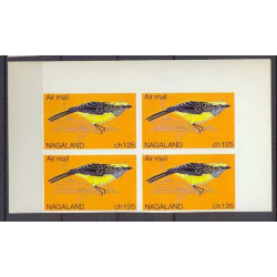 nagaland 345 - oiseaux (bird birds oiseau) 4 Non dentelé imperf Faune (Animals & Fauna) ** MNH
