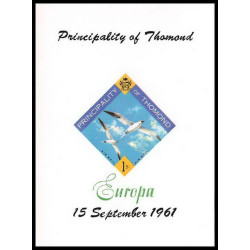 Principalty of Thomond Irlande (Ireland) Overprint (surchargé) Europa oiseaux (bird birds oiseau) ** MNH 1961