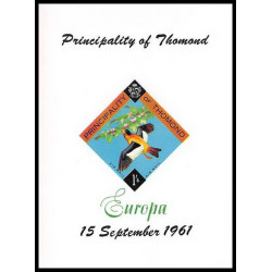 Principalty of Thomond Irlande (Ireland) Overprint (surchargé) Europa oiseaux (bird birds oiseau) ** MNH 1961