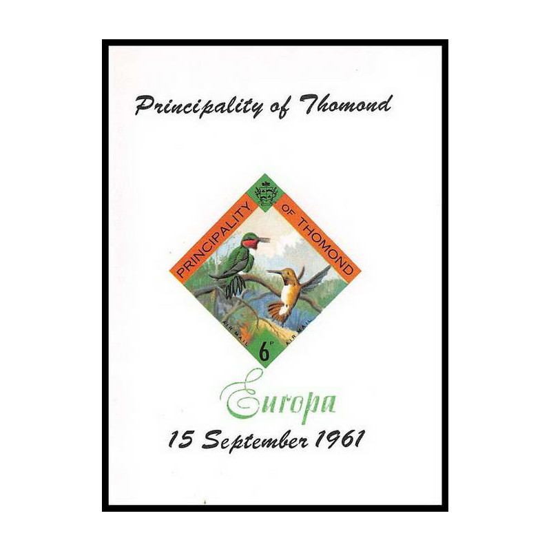 Principalty of Thomond Irlande (Ireland) Overprint (surchargé) Europa oiseaux (bird birds oiseau) ** MNH 1961