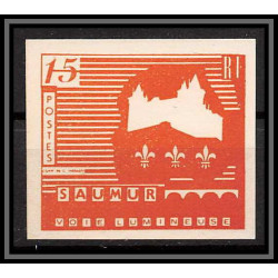 85508/ grève de saumur 1953 essai Non dentelé Imperf 