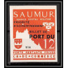 85541/ grève de saumur 1953 essai Non dentelé Imperf surcharge