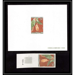 0021a Epreuve de luxe deluxe proof Cameroun N°555 mangue (mango) (fruit frut) + Non dentelé imperf ** MNH