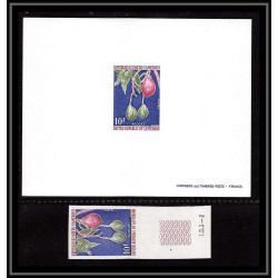 0022a Epreuve de luxe deluxe proof Cameroun N°554 avocat (avocado) + Non dentelé imperf ** MNH