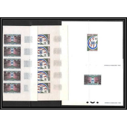 0048 Epreuve de luxe deluxe proof Cameroun N°429/430 onu (uno) united nations + Non dentelé imperf ** MNH ttb