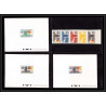 0144 Epreuve de luxe deluxe proof Cameroun N°317/319 ONU uno new york flag Essai (proof) Non dentelé imperf