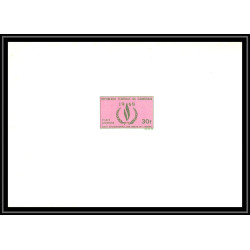 0164 Epreuve de luxe deluxe proof Cameroun N°467+ PA121 "année internationale des droits de l'homme HUMAN RIGHTS